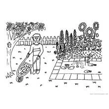 Jardinero - Dibujos para colorear gratis Jardinero - Dibujos para colorear gratis