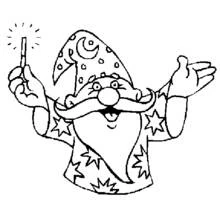 Mago - Dibujos para colorear gratis