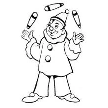 Malabarista - Dibujos para colorear gratis