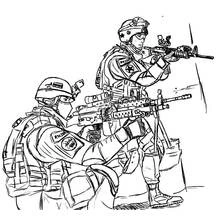 Militar - Dibujos para colorear gratis