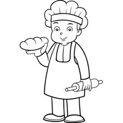 Panadero - Dibujos para colorear gratis