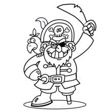 Pirata - Dibujos para colorear gratis