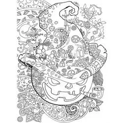 Halloween Adulto - Dibujos para colorear gratis