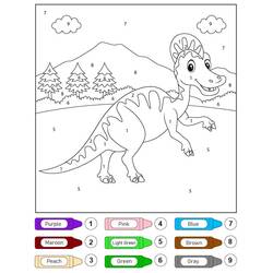 Dinosaurio Mágico - Dibujos para colorear gratis