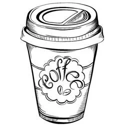 Café - Dibujos para colorear gratis