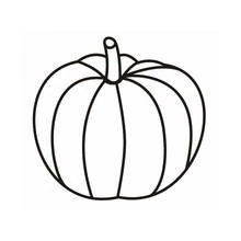 Dibujo de Calabaza con costillas anchas para colorear Dibujo de Calabaza con costillas anchas para colorear