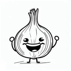 Cebolla - Dibujos para colorear gratis