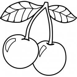 Cereza - Dibujos para colorear gratis
