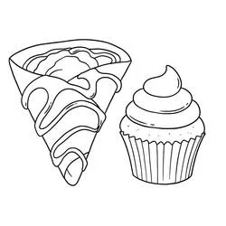 Crepes - Dibujos para colorear gratis