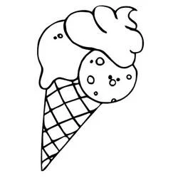 Helado - Dibujos para colorear gratis