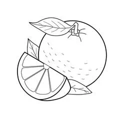 Naranja - Dibujos para colorear gratis