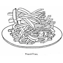 Papas Fritas - Dibujos para colorear gratis