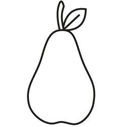 Pera - Dibujos para colorear gratis