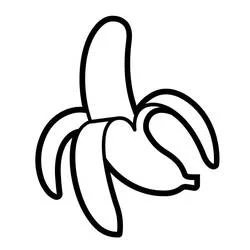 Plátano - Dibujos para colorear gratis