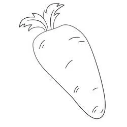 Zanahoria - Dibujos para colorear gratis