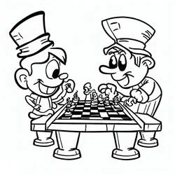 Ajedrez - Dibujos para colorear gratis