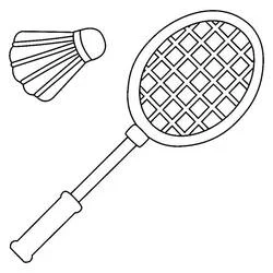 Bádminton - Dibujos para colorear gratis