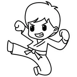 Kung Fu - Dibujos para colorear gratis