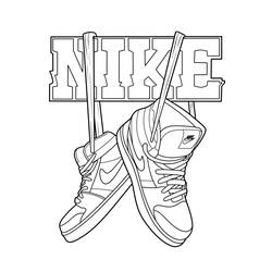 Nike - Dibujos para colorear gratis