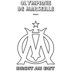 Olympique de Marsella - Dibujos para colorear gratis