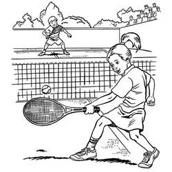 Tenis - Dibujos para colorear gratis