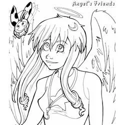 Dibujo Amigos Ángeles #198242 para imprimir y colorear Dibujo Amigos Ángeles #198242 para imprimir y colorear