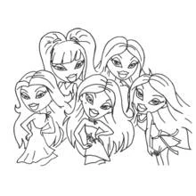 Bratz - Dibujos para colorear gratis