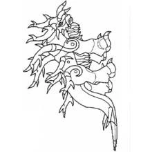 Dibujo de Invizimals criatura dragón marino para colorear