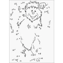 Dibujo de Yeti invizimals sonriente para unir puntos para colorear