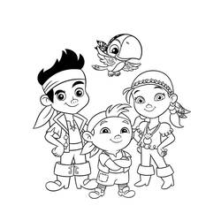 Bonito dibujo Jake y the Pirates (Dibujos Animados y Series Animadas) #205881 para imprimir y colorear en casa