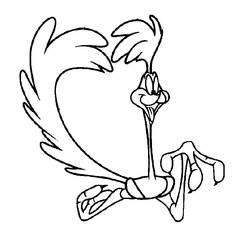 Dibujo de Correcaminos corriendo a toda velocidad para colorear