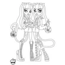 Monster High - Dibujos para colorear gratis