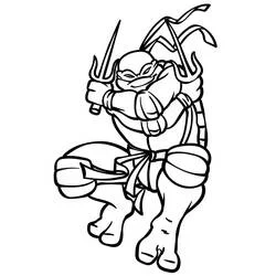 Ninja Turtle - Dibujos para colorear gratis