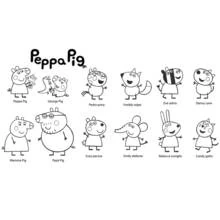 Peppa Pig - Dibujos para colorear gratis