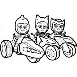 PJ Masks - Dibujos para colorear gratis