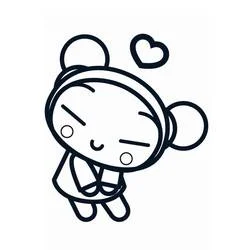 Pucca - Dibujos para colorear gratis