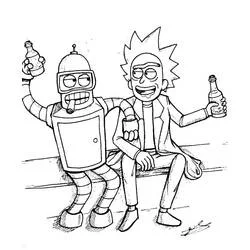 Rick y Morty - Dibujos para colorear gratis