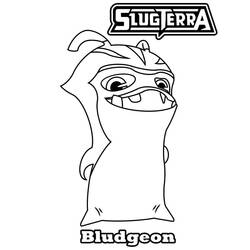 Dibujo de Bludgeon el babosa de Slugterra para colorear