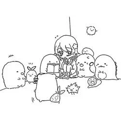 Sumikko Gurashi - Dibujos para colorear gratis