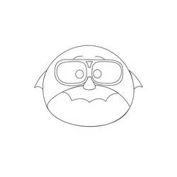 Dibujo de Don Carlton Tsum Tsum cara redonda para colorear Dibujo de Don Carlton Tsum Tsum cara redonda para colorear