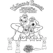 Wallace y Gromit - Dibujos para colorear gratis
