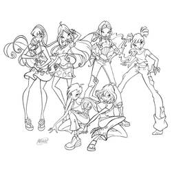 Winx - Dibujos para colorear gratis
