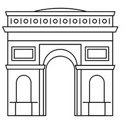 Arco del Triunfo - Dibujos para colorear gratis