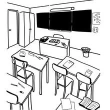 Aula - Dibujos para colorear gratis