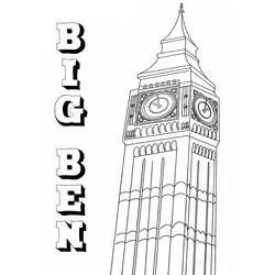 Big Ben - Dibujos para colorear gratis