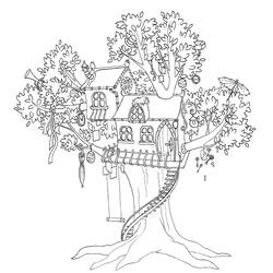 Casa del Árbol - Dibujos para colorear gratis