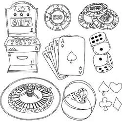 Casino - Dibujos para colorear gratis