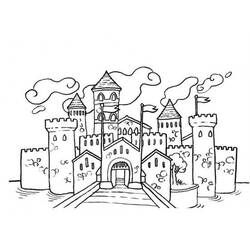 Castillo - Dibujos para colorear gratis