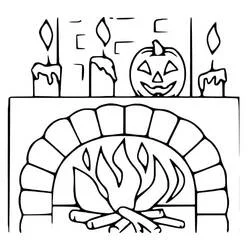 Chimenea - Dibujos para colorear gratis