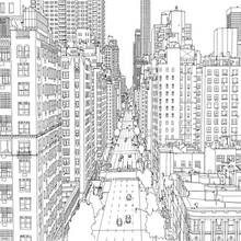 Ciudad - Dibujos para colorear gratis